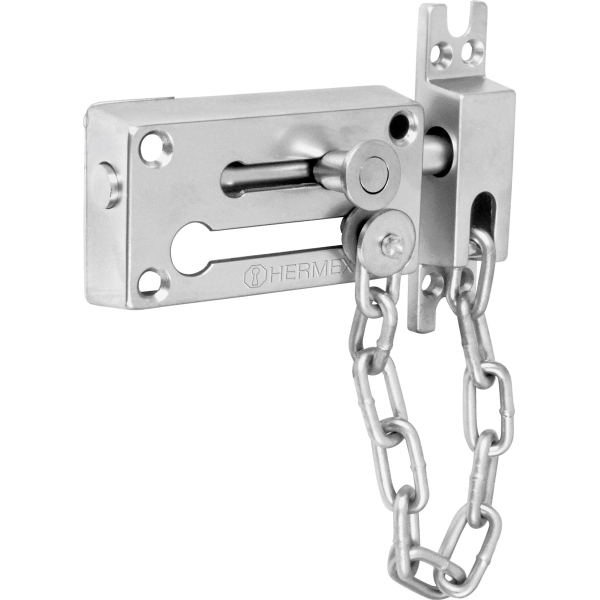 Pasador Con Cadena Seguridad Cromo Mate Hermex PACA-3