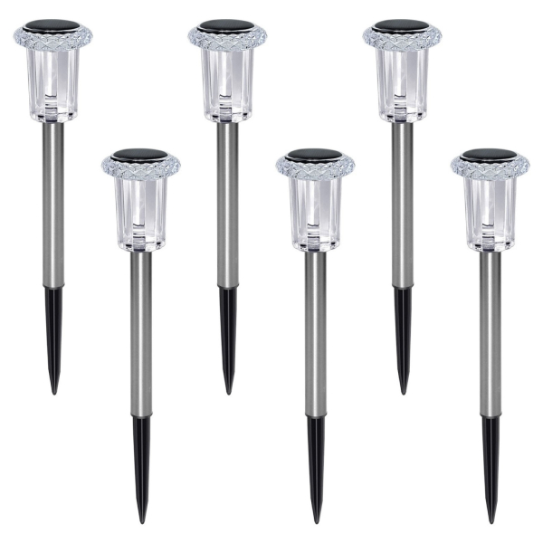 Farol Estaca Pincho Solar De Jardín Luz Cálida Volta