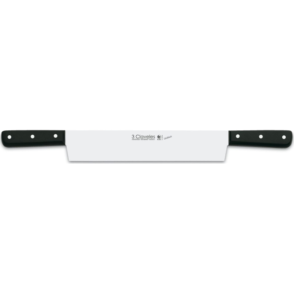 Cuchillo Queso 30 cm Acero Inox 2 Mangos Uniblock 3 Claveles