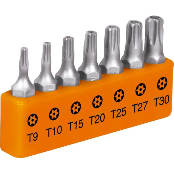 Juego 7 Puntas Destornillador Torx Seguridad Truper