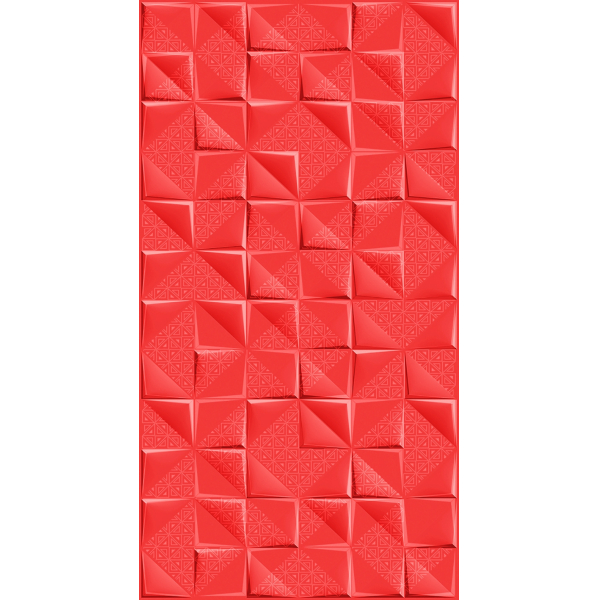 Cerámica Pared 63x120cm LUME Prisma Red (Rojo) - Por m²