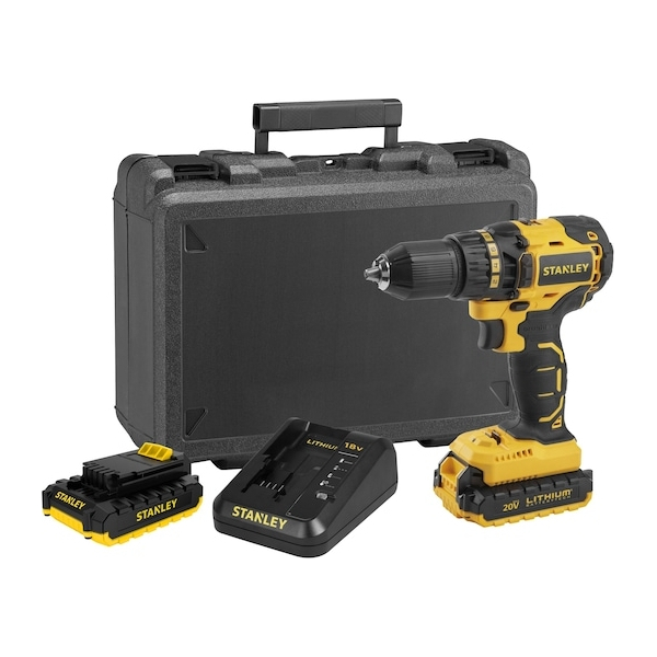 Taladro Atornillador Batería 20v Brushless Stanley SBD201S2K