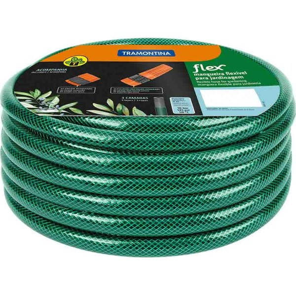 Manguera Jardín 1/2'' Verde 20mt Con Accesorios Tramontina 79172/200