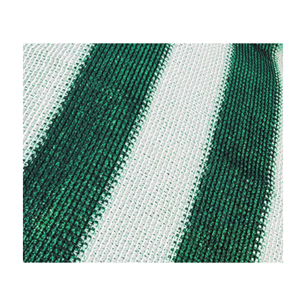 Malla Sombra 80 Rayada Verde Y Blanco