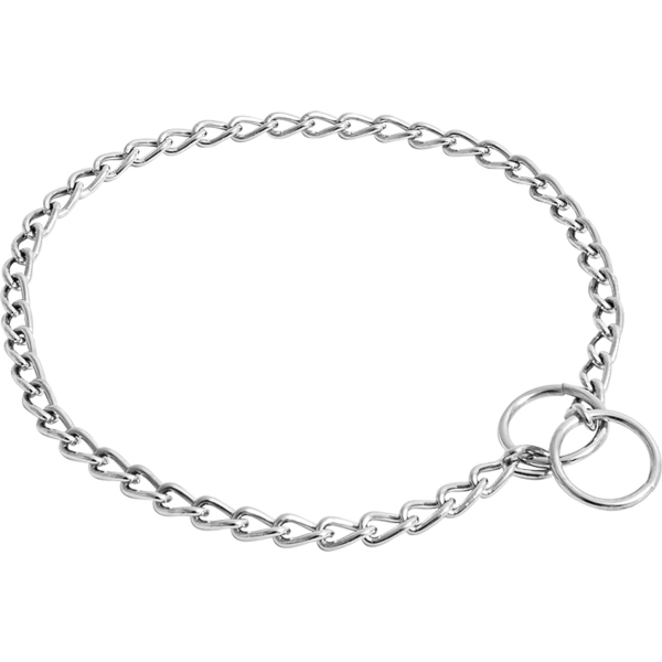 Collar Entrenamiento Perro Cadena 2mm 45cm Fiero