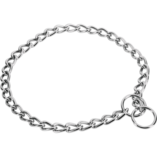 Collar Entrenamiento Perro Cadena 3.5mm 55cm Fiero