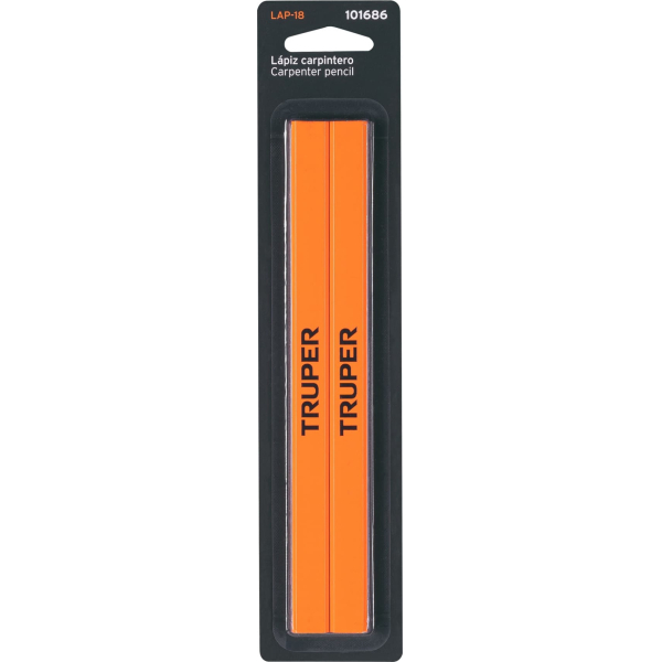 Lápiz De Carpintero Ovalado 18cm Profesional Truper