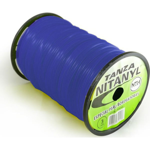 Tanza Bordeadora Cuadrada 2.5mm Bobina 140mt NITANYL