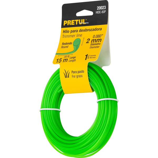 Tanza Bordeadora Redonda 2.0mm Rollo 15mt Pretul