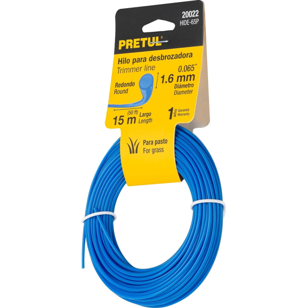 Tanza Bordeadora Redonda 1.6mm Rollo 15mt Pretul