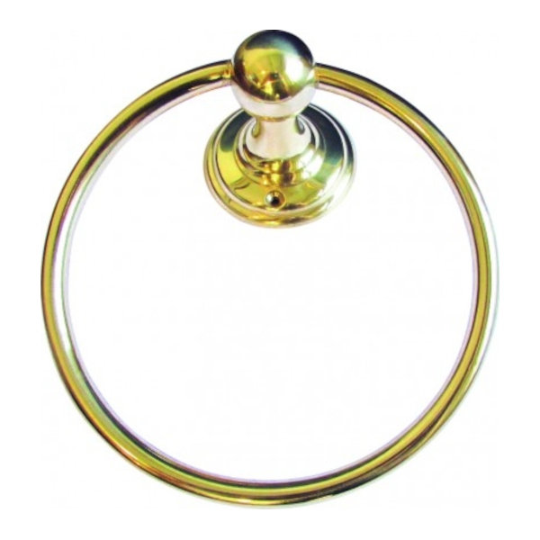 Toallero Baño Tipo Argolla Bronce 150mm Ab Brass