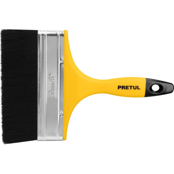 Pincel Brocha Cerda Negra 6'' 150mm Pretul BRP-6