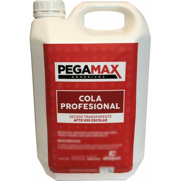 Cola Vinílica Profesional Transparente Pegamax 5 Kg
