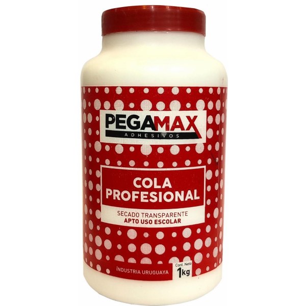Cola Vinílica Profesional Transparente Pegamax 1 Kg