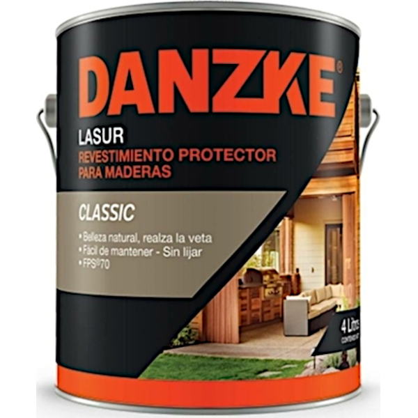 Protector Madera Satinado Cristal Danzke Lasur Petrilac 4lt