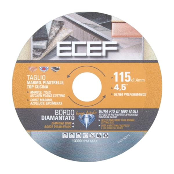 Disco De Corte Diamantado 4 1/2'' 115mm Ecef
