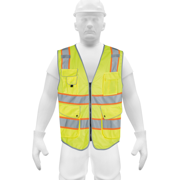 Chaleco Seguridad Amarillo 9 Bolsillos Truper L