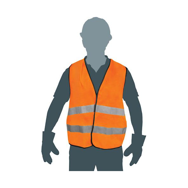 Chaleco de Seguridad Alta Visibilidad Naranja Truper CHS-500N