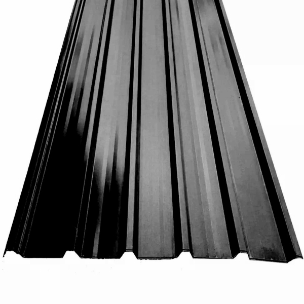 Chapas Trapezoidales Color Econopanel ARMCO Negro 1.01m C26