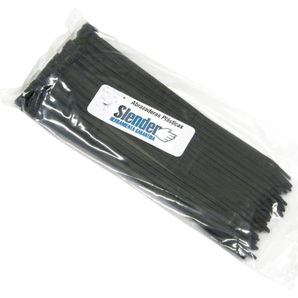Precinto Collarín Plástico 35cm x 7.0mm Negro Slender