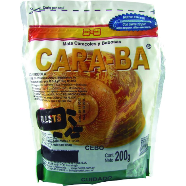 Caracolicida Granulado 200gr Metaldehído 1% Caraba
