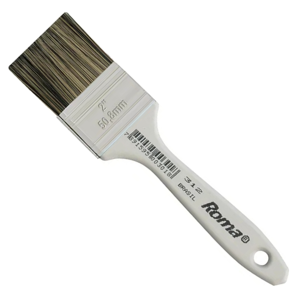 Pincel Cerda Sintética Gris 2'' Roma Pro Pack x 12