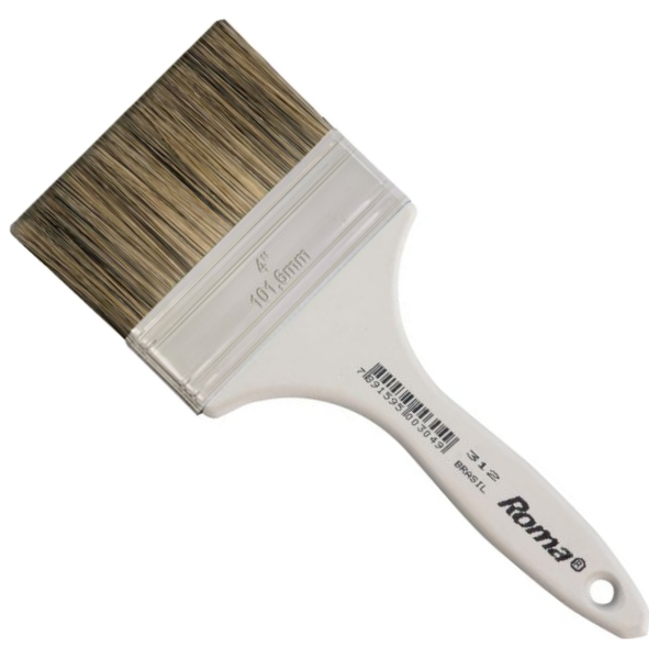 Pincel Cerda Sintética Gris 4'' Roma Pro Pack x 12