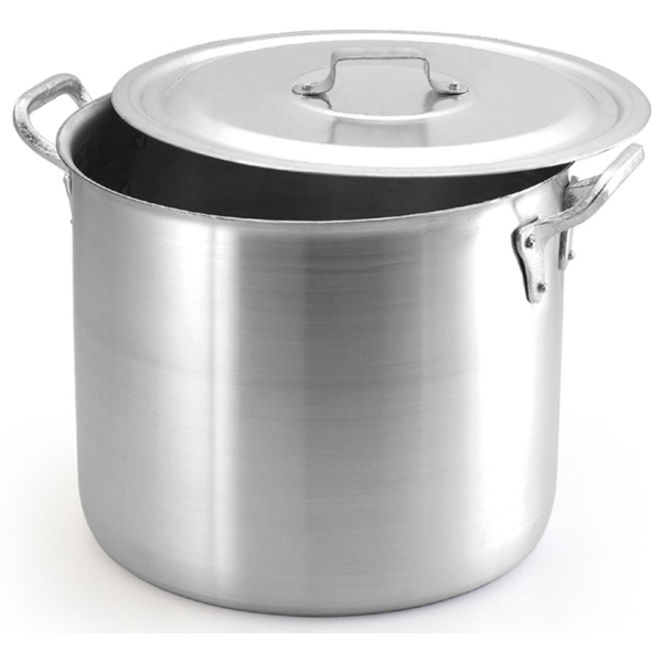 Olla Alta Aluminio Pulido 67L Oliveira