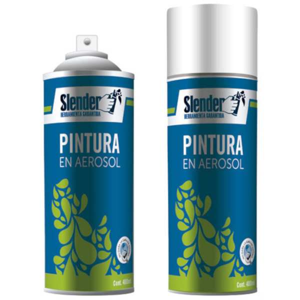 Pintura Esmalte en Aerosol Cromo Brillante Slender 400ml