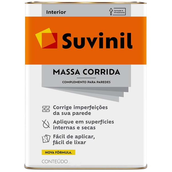Enduído Interior 18lt 25kg Massa Corrida Suvinil 