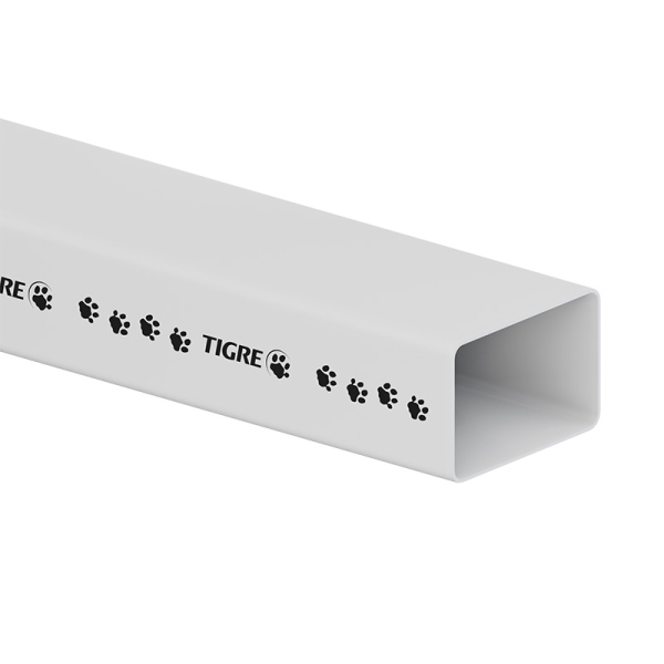 Tubo Bajada Canaleta Desagüe Pluvial Aquapluv Style Blanco 3m Tigre