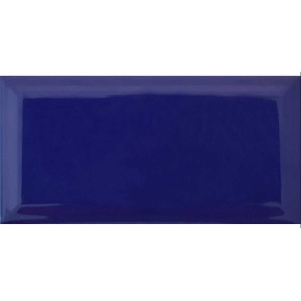Cerámica Ladrillo Biselado 10x20cm Azul Brillante TECNOGRES