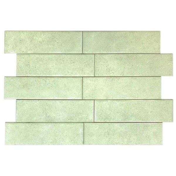 Cerámica Ladrillo 7,5x25cm Aquarela Mint Verde CERAL
