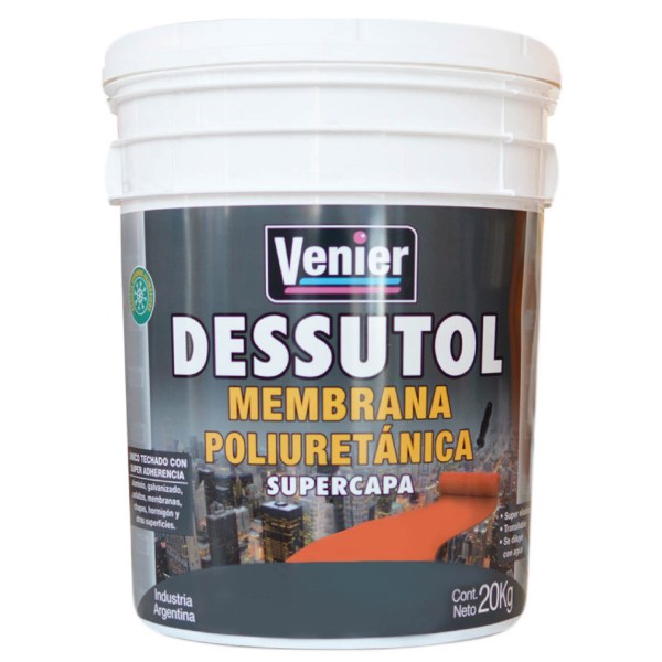 Membrana Poliuretánica Supercapa Dessutol Venier Blanco 5kg