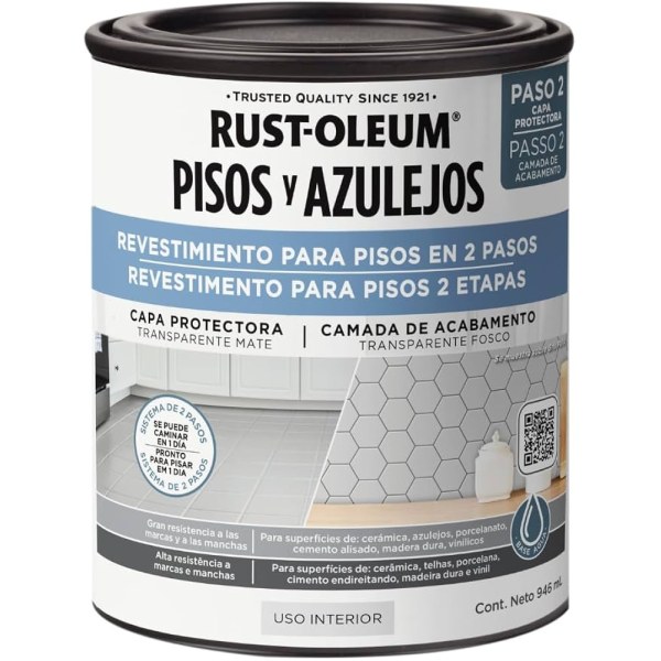 Protector Transparente Semi Brillante Pisos y Azulejos Rust Oleum 946ml