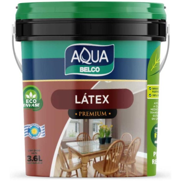 Pintura Látex Premium Antihongos AQUADECO Aqua Belco 1lt