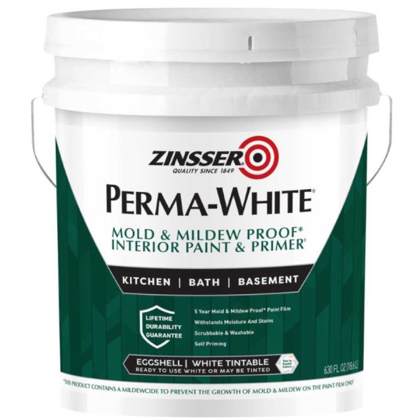 Pintura Látex Interior Cáscara Huevo PERMA WHITE Zinsser 18,9lt
