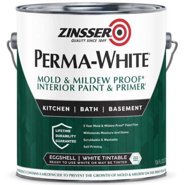 Pintura Látex Interior Cáscara Huevo PERMA WHITE Zinsser 3,785lt