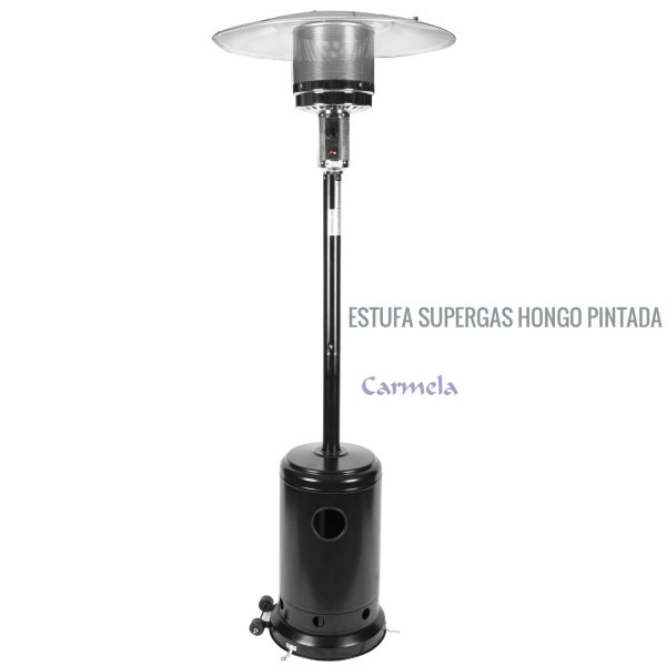 Estufa supergas hongo pintada