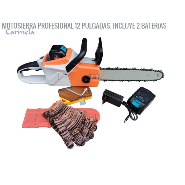 Motosierra profesional 12 pulgadas, incluye 2 baterías