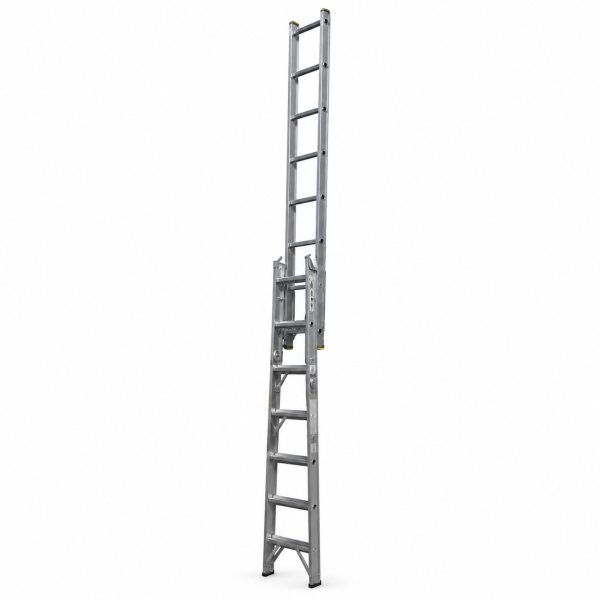 Escalera Aluminio 21 Escalones Tijera Extensible Escalumex