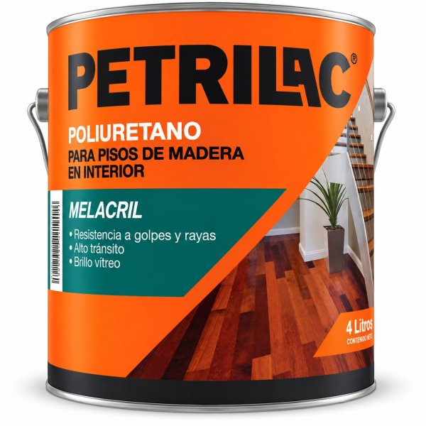 Plastificante Para Pisos De Madera Melacril Petrilac 4lt