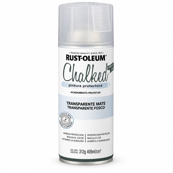 Protector Transparente Tizado Chalked Rust Oleum Aerosol 312gr