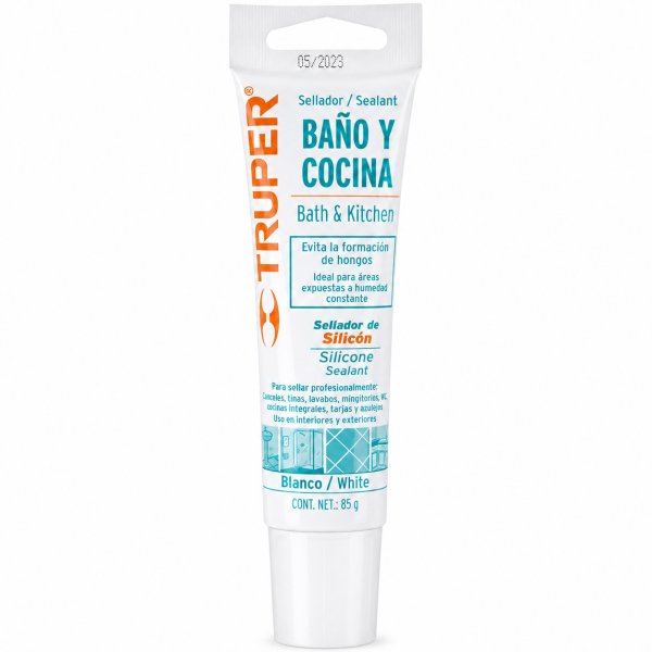 Silicona Ácida Sellador Anti Hongos Blanco Truper