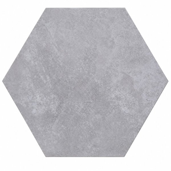 Cerámica Hexagonal 20x23cm Cimento (Gris) CERAL