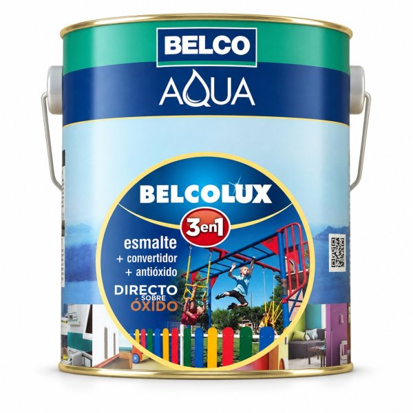 Esmalte 3 En 1 Marfil Champagne Brillante BELCOLUX Aqua Belco 3,6lt