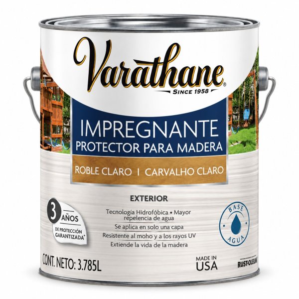 Protector De Madera Roble Claro 3,785lt Varathane Raincoat 