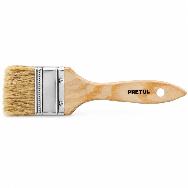 Pincel Brocha Cerda Blanca 2'' 50mm Pretul BRE-2 (Unidad)