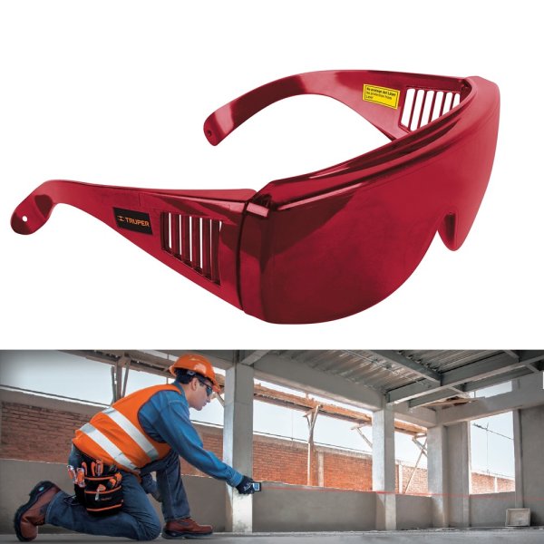 Lentes Alta Visibilidad para Láser Rojo Truper LEN-NL