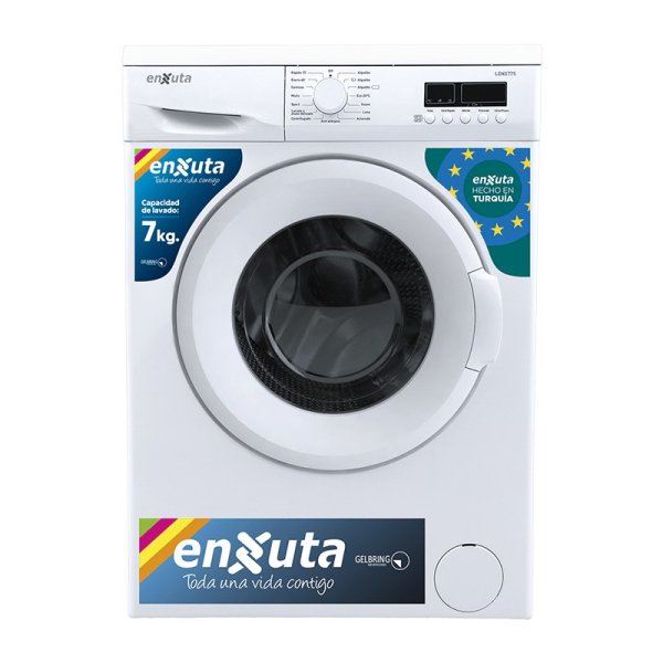 Lavarropa Automático Carga Frontal 7 kg Blanco Enxuta LENX775